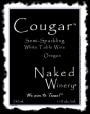 Naked Winery Cougar Semi Sparkling 2015 Front Label