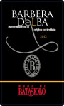 Beni di Batasiolo Barbera d'Alba 2012 Front Label