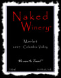 Naked Winery Merlot 2005 Front Label