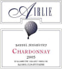 Airlie Barrel Fermented Chardonnay 2005 Front Label