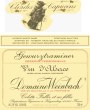 Domaine Weinbach Reserve Personnelle Gewurztraminer 2012 Front Label