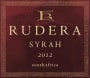 Rudera Syrah 2012 Front Label