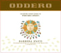 Oddero Barbera d'Asti Vinchio 2012 Front Label