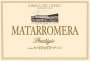 Bodegas Matarromera Prestigio 2012 Front Label
