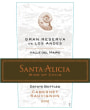 Santa Alicia Gran Reserva Cabernet Sauvignon 2012 Front Label