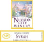 Nevada City Winery Sierra Foothills Syrah 2012 Front Label