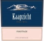 Kaapzicht Pinotage 2012 Front Label