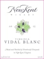 New Kent Winery Vidal Blanc 2015 Front Label