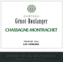 Domaine Genot-Boulanger Chassagne-Montrachet Les Vergers Premier Cru 2012 Front Label
