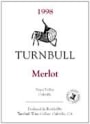 Turnbull Merlot 1998 Front Label