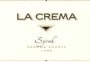 La Crema Syrah 1999 Front Label