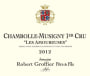 Domaine Robert Groffier Chambolle Musigny Les Amoureuses Premier Cru 2012 Front Label