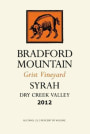 Bradford Mountain Grist Vineyard Syrah 2012 Front Label
