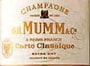 G.H. Mumm Extra Dry Champagne Front Label