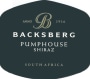 Backsberg Pumphouse Shiraz 2013 Front Label