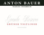 Anton Bauer Grande Reserve Gruner Veltliner 2013 Front Label