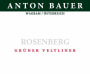 Anton Bauer Rosenberg Gruner Veltliner 2013 Front Label