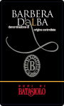 Beni di Batasiolo Barbera d'Alba 2013 Front Label