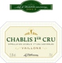 La Chablisienne Chablis Vaillons Premier Cru 2013 Front Label