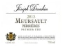 Joseph Drouhin Meursault Perrieres Premier Cru 2013 Front Label