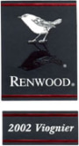 Renwood Amador County Viognier 2002 Front Label