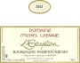 Domaine Michel Lafarge Bourgogne Passetoutgrain L'Exception 2013 Front Label