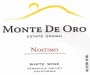 Monte de Oro Nostimo White 2015 Front Label