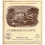 Chateau Lafite Rothschild Carruades de Lafite 1999 Front Label