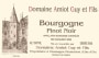 Guy Amiot Bourgogne Rouge 2013 Front Label