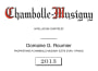 Domaine Georges & Christophe Roumier Chambolle-Musigny 2013 Front Label