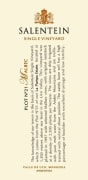 Salentein Single Vineyard Malbec 2013 Front Label