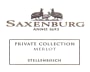 Saxenburg Private Collection Merlot 2013 Front Label