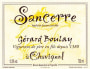 Gerard Boulay Sancerre Chavignol 2013 Front Label