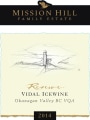 Mission Hill IceWine Vidal 2014 Front Label