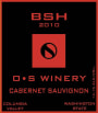 O.S Winery BSH Cabernet Sauvignon 2010 Front Label