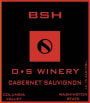 O.S Winery BSH Cabernet Sauvignon 2012 Front Label