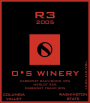 O.S Winery R3 Merlot  Cabernet Sauvignon Cabernet Franc 2005 Front Label