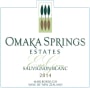 Omaka Springs Marlborough Sauvignon Blanc 2014 Front Label