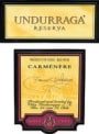 Undurraga Carmenere Reserva 1999 Front Label