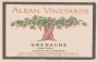 Alban Grenache 2006 Front Label