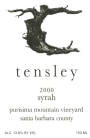 Tensley Purisima Mountain Vineyard Syrah 2000  Front Label