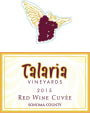 Talaria Vineyards Red Wine Cuvee 2015  Front Label