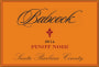 Babcock Santa Barbara County Pinot Noir 2014 Front Label
