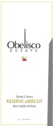 Obelisco Estate Reserve Merlot 2012 Front Label