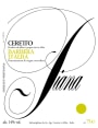 Ceretto Barbera d'Alba Piana 2014 Front Label