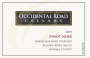 Occidental Road Cellars Horseshoe Bend Vineyard Pinot Noir 2009 Front Label