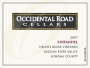 Occidental Road Cellars Helens Ridge Zinfandel 2007 Front Label