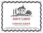 Chateau de Saint Cosme Cotes du Rhone 2014 Front Label