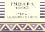 Indaba Pinotage 2001 Front Label