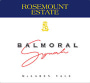 Rosemount Balmoral Syrah 1999 Front Label